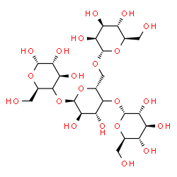 ChemSpider 2D Image | alpha-D-Glucopyranosyl-(1->4)-[alpha-D-mannopyranosyl-(1->6)]-(4xi)-alpha-D-xylo-hexopyranosyl-(1->4)-(4xi)-alpha-D-xylo-hexopyranose | C24H42O21