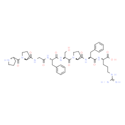 ChemSpider 2D Image | Bradykinin fragment 2-9 | C44H61N11O10