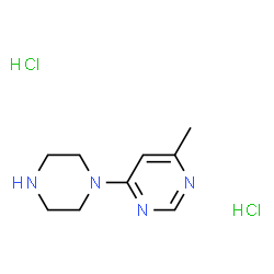ChemSpider 2D Image | 4-Methyl-6-(1-piperazinyl)pyrimidine dihydrochloride | C9H16Cl2N4