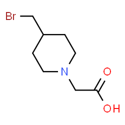 ChemSpider 2D Image | [4-(Bromomethyl)-1-piperidinyl]acetic acid | C8H14BrNO2