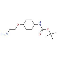 ChemSpider 2D Image | 2-Methyl-2-propanyl [4-(2-aminoethoxy)cyclohexyl]carbamate | C13H26N2O3