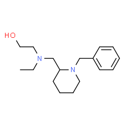 ChemSpider 2D Image | 2-{[(1-Benzyl-2-piperidinyl)methyl](ethyl)amino}ethanol | C17H28N2O