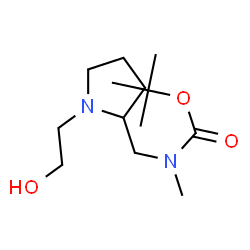 ChemSpider 2D Image | TERT-BUTYL N-{[1-(2-HYDROXYETHYL)PYRROLIDIN-2-YL]METHYL}-N-METHYLCARBAMATE | C13H26N2O3
