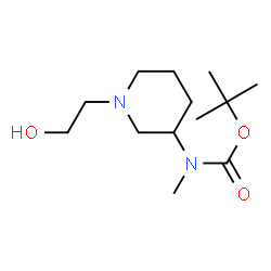 ChemSpider 2D Image | TERT-BUTYL N-[1-(2-HYDROXYETHYL)PIPERIDIN-3-YL]-N-METHYLCARBAMATE | C13H26N2O3