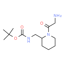 ChemSpider 2D Image | 2-Methyl-2-propanyl [(1-glycyl-2-piperidinyl)methyl]carbamate | C13H25N3O3