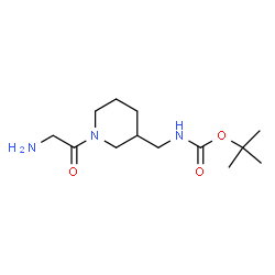 ChemSpider 2D Image | 2-Methyl-2-propanyl [(1-glycyl-3-piperidinyl)methyl]carbamate | C13H25N3O3