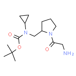 ChemSpider 2D Image | 2-Methyl-2-propanyl cyclopropyl[(1-glycyl-2-pyrrolidinyl)methyl]carbamate | C15H27N3O3