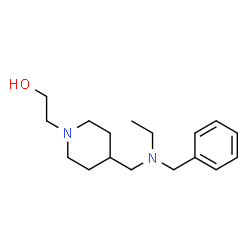 ChemSpider 2D Image | 2-(4-{[Benzyl(ethyl)amino]methyl}-1-piperidinyl)ethanol | C17H28N2O