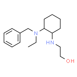 ChemSpider 2D Image | 2-({2-[Benzyl(ethyl)amino]cyclohexyl}amino)ethanol | C17H28N2O