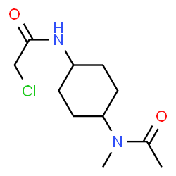 ChemSpider 2D Image | N-{4-[(Chloroacetyl)amino]cyclohexyl}-N-methylacetamide | C11H19ClN2O2