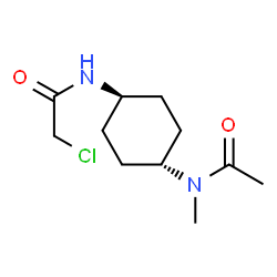 ChemSpider 2D Image | N-{trans-4-[(Chloroacetyl)amino]cyclohexyl}-N-methylacetamide | C11H19ClN2O2