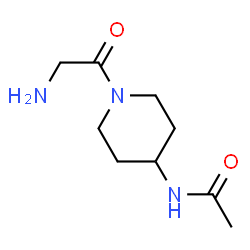 ChemSpider 2D Image | N-(1-Glycyl-4-piperidinyl)acetamide | C9H17N3O2