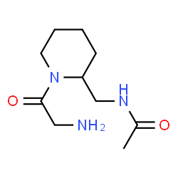 ChemSpider 2D Image | N-[(1-Glycyl-2-piperidinyl)methyl]acetamide | C10H19N3O2
