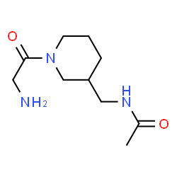 ChemSpider 2D Image | N-[(1-Glycyl-3-piperidinyl)methyl]acetamide | C10H19N3O2