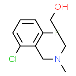 ChemSpider 2D Image | 2-[(2-Chloro-6-fluorobenzyl)(methyl)amino]ethanol | C10H13ClFNO