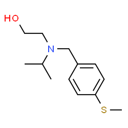 ChemSpider 2D Image | 2-{Isopropyl[4-(methylsulfanyl)benzyl]amino}ethanol | C13H21NOS