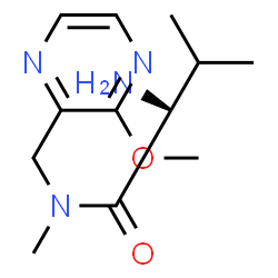 ChemSpider 2D Image | N-[(3-Methoxy-2-pyrazinyl)methyl]-N-methyl-L-valinamide | C12H20N4O2