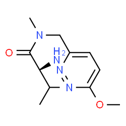 ChemSpider 2D Image | N-[(6-Methoxy-3-pyridazinyl)methyl]-N-methyl-L-valinamide | C12H20N4O2