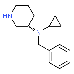 ChemSpider 2D Image | (S)-N-Benzyl-N-cyclopropylpiperidin-3-amine | C15H22N2