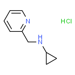 ChemSpider 2D Image | Cyclopropyl-pyridin-2-ylmethyl-amine hydrochloride | C9H13ClN2
