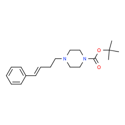 ChemSpider 2D Image | (E)-tert-Butyl 4-(4-phenylbut-3-en-1-yl)piperazine-1-carboxylate | C19H28N2O2