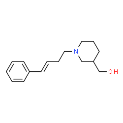 ChemSpider 2D Image | (E)-(1-(4-Phenylbut-3-en-1-yl)piperidin-3-yl)methanol | C16H23NO