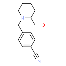 ChemSpider 2D Image | 4-((2-(Hydroxymethyl)piperidin-1-yl)methyl)benzonitrile | C14H18N2O