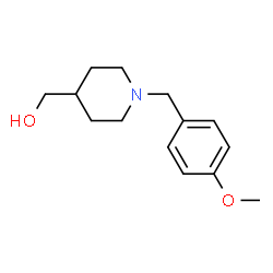 ChemSpider 2D Image | (1-(4-Methoxybenzyl)piperidin-4-yl)methanol | C14H21NO2