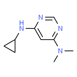 ChemSpider 2D Image | N4-Cyclopropyl-N6,N6-dimethylpyrimidine-4,6-diamine | C9H14N4