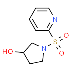 ChemSpider 2D Image | 1-(2-Pyridinylsulfonyl)-3-pyrrolidinol | C9H12N2O3S