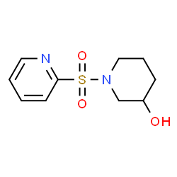 ChemSpider 2D Image | 1-(2-Pyridinylsulfonyl)-3-piperidinol | C10H14N2O3S