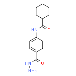 ChemSpider 2D Image | N-[4-(hydrazinecarbonyl)phenyl]cyclohexanecarboxamide | C14H19N3O2