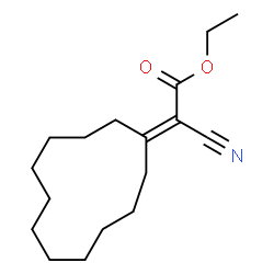 ChemSpider 2D Image | Ethyl cyano(cyclododecylidene)acetate | C17H27NO2