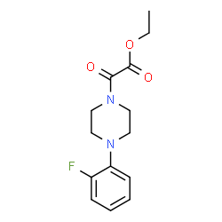 ChemSpider 2D Image | Ethyl [4-(2-fluorophenyl)-1-piperazinyl](oxo)acetate | C14H17FN2O3