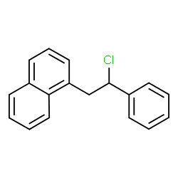 ChemSpider 2D Image | 1-(2-Chloro-2-phenylethyl)naphthalene | C18H15Cl