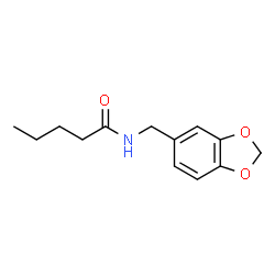 ChemSpider 2D Image | N-(1,3-Benzodioxol-5-ylmethyl)pentanamide | C13H17NO3