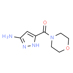 ChemSpider 2D Image | 5-(morpholine-4-carbonyl)-1H-pyrazol-3-amine | C8H12N4O2