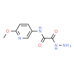 ChemSpider 2D Image | 2-Hydrazino-N-(6-methoxy-3-pyridinyl)-2-oxoacetamide | C8H10N4O3
