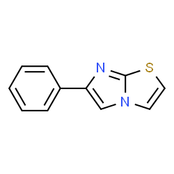 ChemSpider 2D Image | 6-Phenylimidazo(2,1-b)thiazole | C11H8N2S
