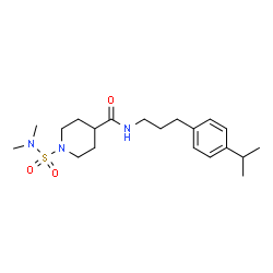 ChemSpider 2D Image | 1-(Dimethylsulfamoyl)-N-[3-(4-isopropylphenyl)propyl]-4-piperidinecarboxamide | C20H33N3O3S