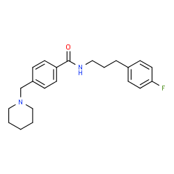 ChemSpider 2D Image | N-[3-(4-Fluorophenyl)propyl]-4-(1-piperidinylmethyl)benzamide | C22H27FN2O