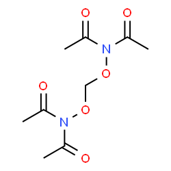ChemSpider 2D Image | N,N'-[Methylenebis(oxy)]bis(N-acetylacetamide) | C9H14N2O6