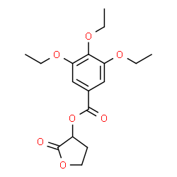 ChemSpider 2D Image | 2-Oxotetrahydro-3-furanyl 3,4,5-triethoxybenzoate | C17H22O7