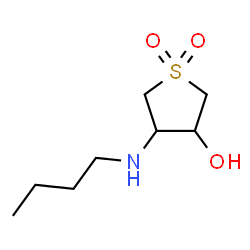 ChemSpider 2D Image | 4-(Butylamino)tetrahydro-3-thiopheneol 1,1-dioxide | C8H17NO3S