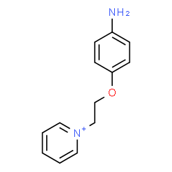 ChemSpider 2D Image | 1-[2-(4-Aminophenoxy)ethyl]pyridinium | C13H15N2O