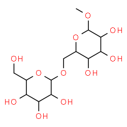 ChemSpider 2D Image | Methyl 6-O-hexopyranosylhexopyranoside | C13H24O11