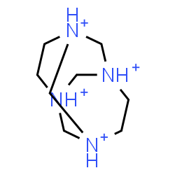 ChemSpider 2D Image | 1,3,6,8-Tetraazoniatricyclo[4.4.1.1~3,8~]dodecane | C8H20N4