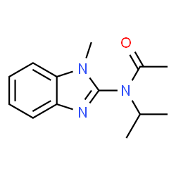 ChemSpider 2D Image | N-Isopropyl-N-(1-methyl-1H-benzimidazol-2-yl)acetamide | C13H17N3O
