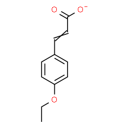 ChemSpider 2D Image | 3-(4-Ethoxyphenyl)acrylate | C11H11O3