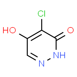ChemSpider 2D Image | 4-Chloro-5-hydroxy-3(2H)-pyridazinone | C4H3ClN2O2